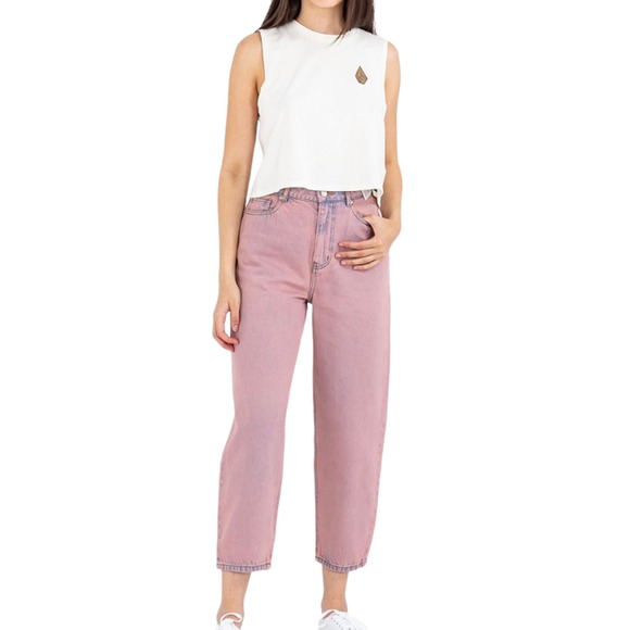 Free People Denim - Free People Scotch & Soda Overdye Balloon Leg Jeans Pink Wash Size 29